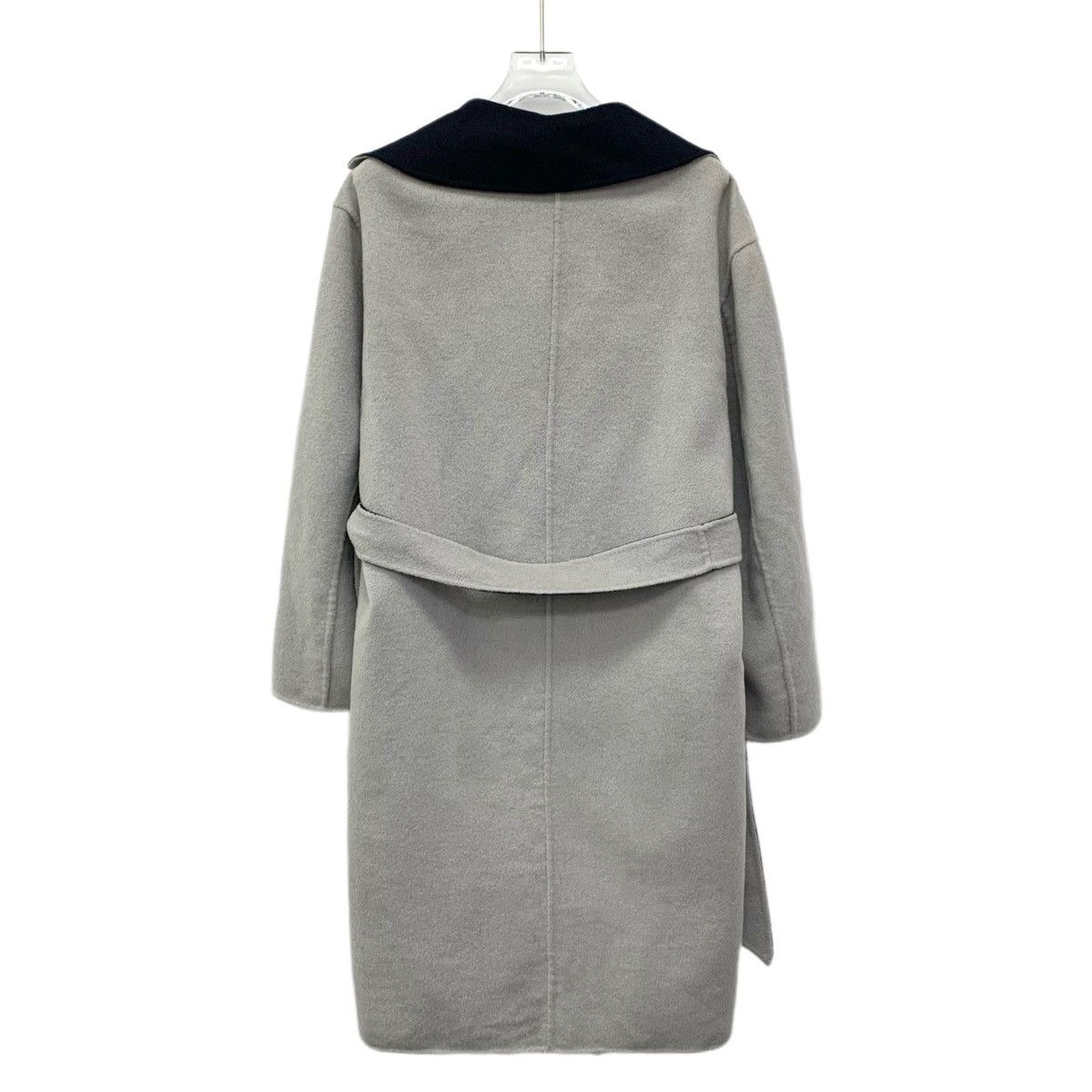 Max Mara Maxmara Blue Gray Sheep Wool Lapel Reversible Coat Jacket Size S / US 4 / IT 40 - 4 Thumbnail