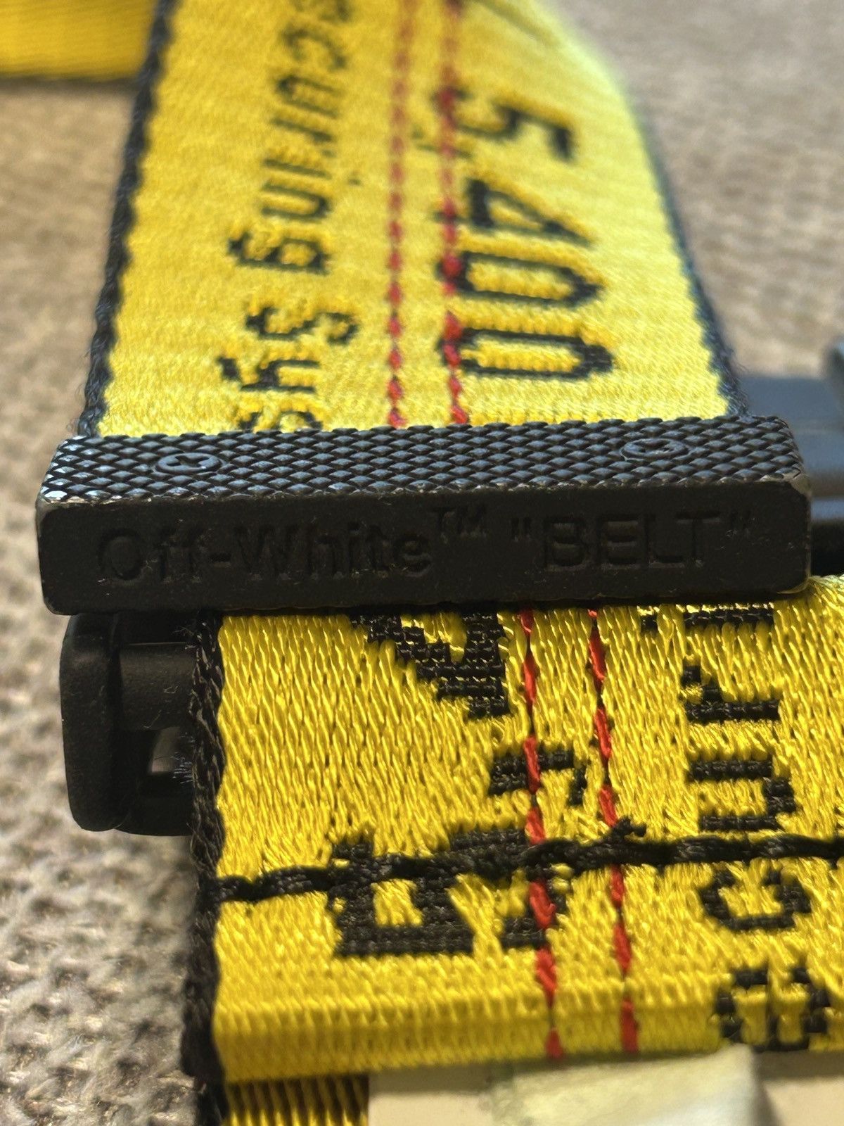 Off-White Off-white Industrial Belt Yellow-Black Size ONE SIZE - 5 Thumbnail