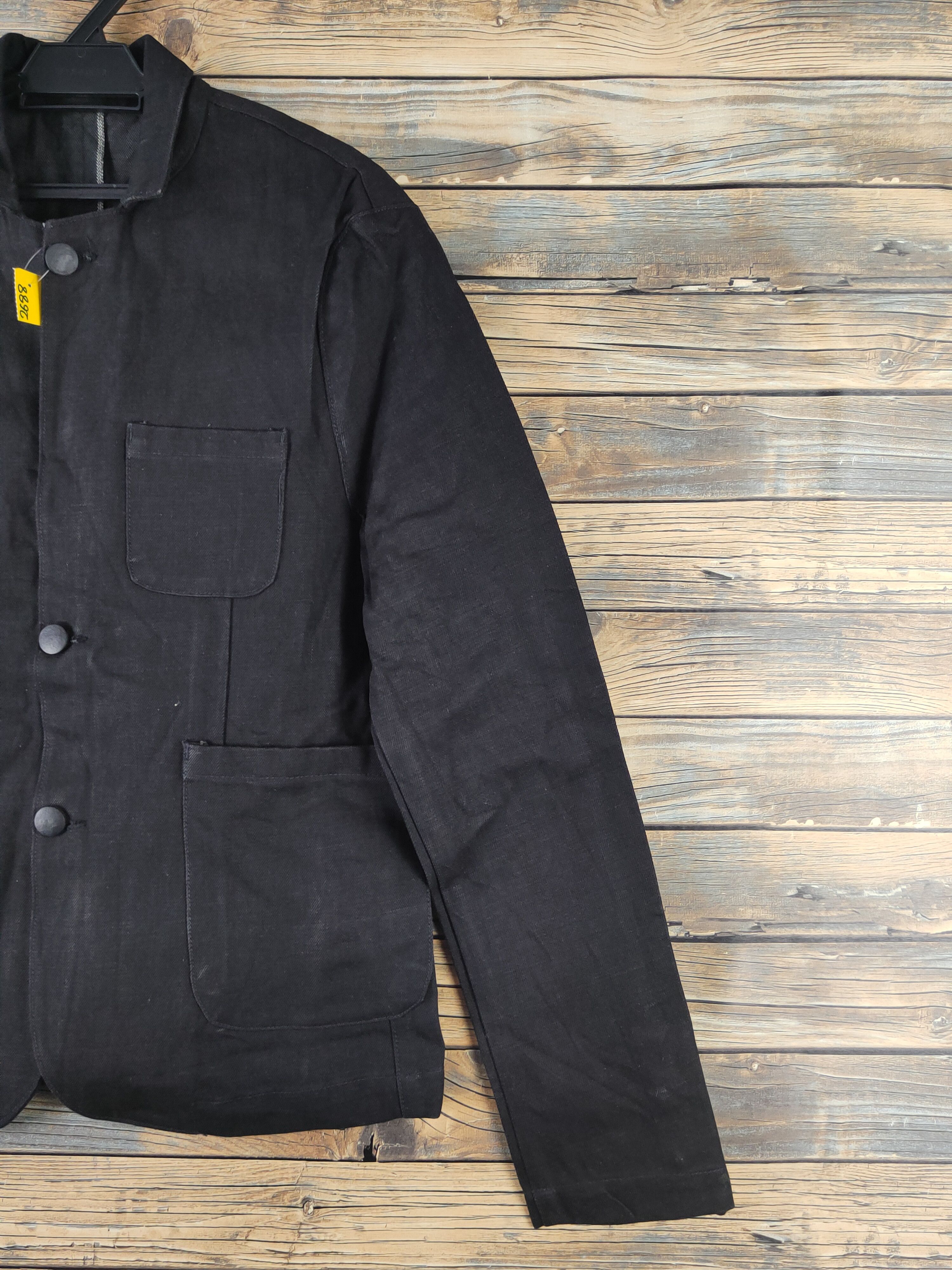 Vintage DL Hopki.rk Black Denim selvedge Jackets #2688 Size US M / EU 48-50 / 2 - 5 Thumbnail
