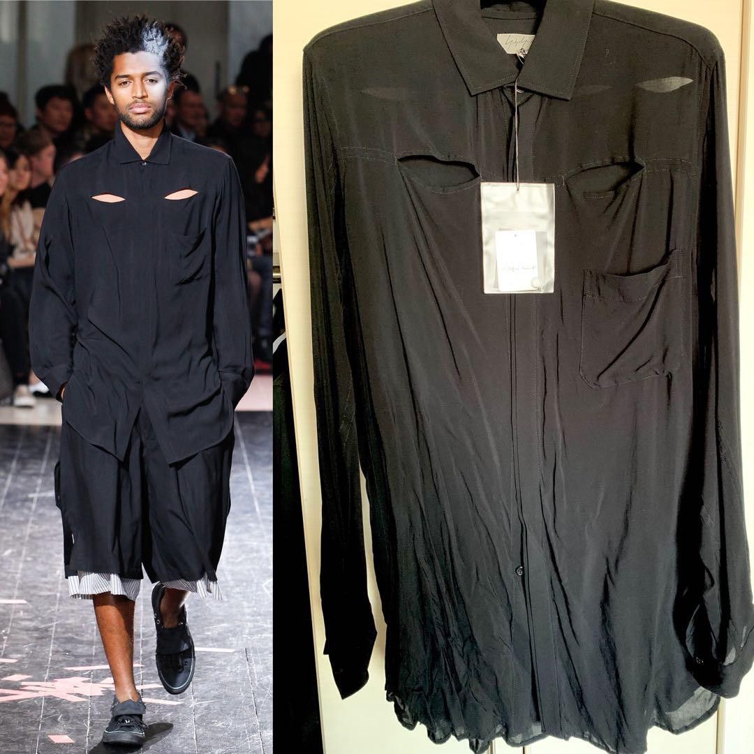 Yohji Yamamoto Yohji Yamamoto Pour Homme Long Shirt Size US M / EU 48-50 / 2 - 1 Thumbnail