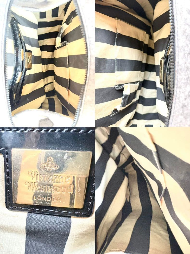 Vivienne Westwood Vivienne Westwood size os Grey Saturn graffiti lace felt ba Size ONE SIZE - 6 Thumbnail