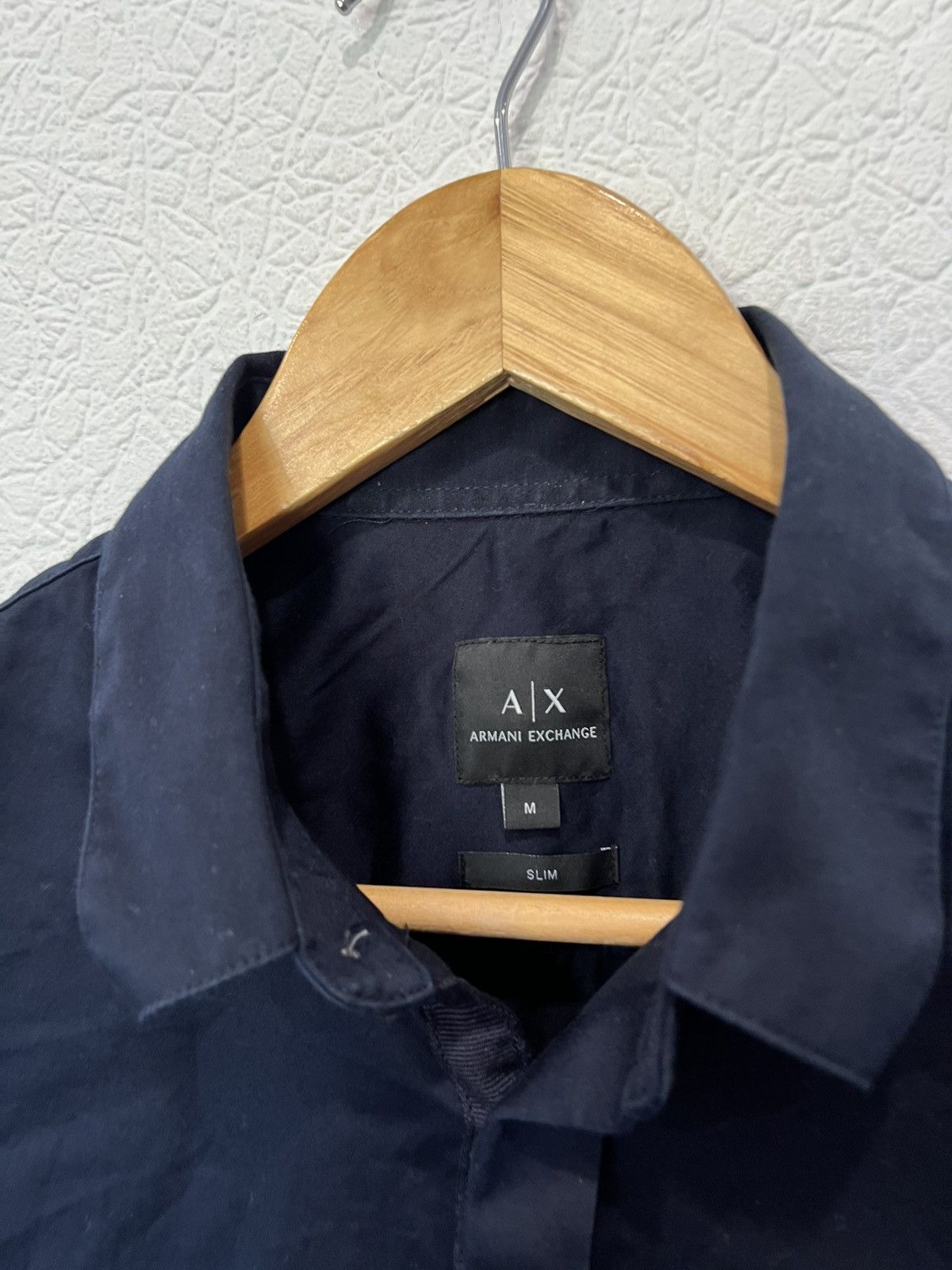 Armani Exchange Armani Exchange Blue Button Up Shirt Navy Size US M / EU 48-50 / 2 - 3 Thumbnail
