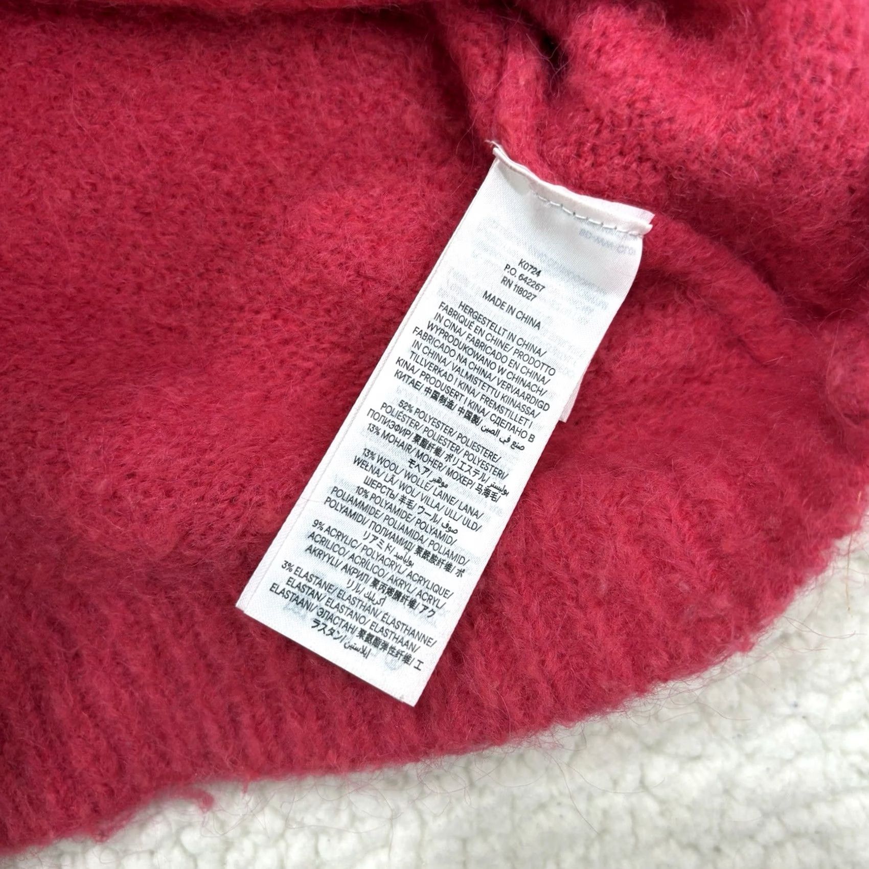 Boden Boden Pink Knit Sweater Wool Mohair Blend Button Shoulder Jumper Barbie Size S Women Pullover Crew Neck Long Sleeve Size S / US 4 / IT 40 - 4 Thumbnail