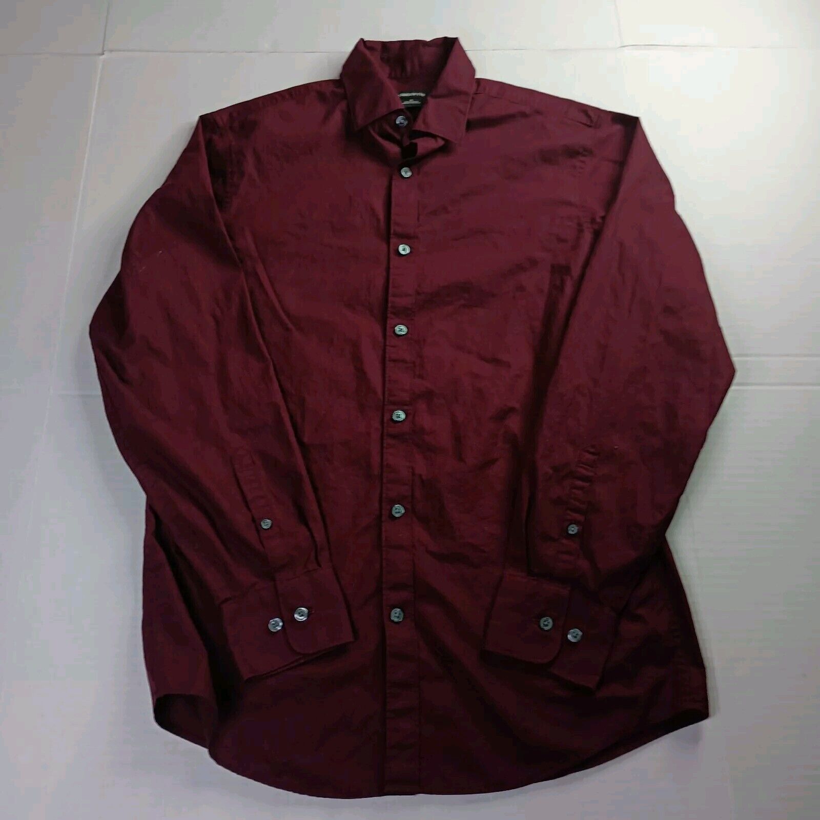 Liz Claiborne Claiborne Button Up Shirt Men's S Small Holiday Berry Wine Size US S / EU 44-46 / 1 - 1 Thumbnail