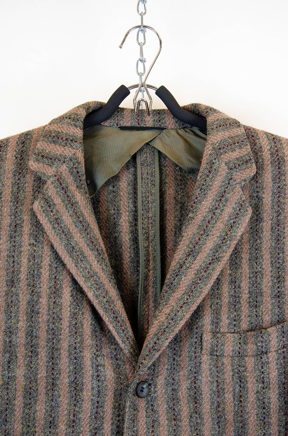 Harris Tweed Harris Tweed Vintage Striped Wool Blazer - Size 41R Size 50R - 6 Thumbnail