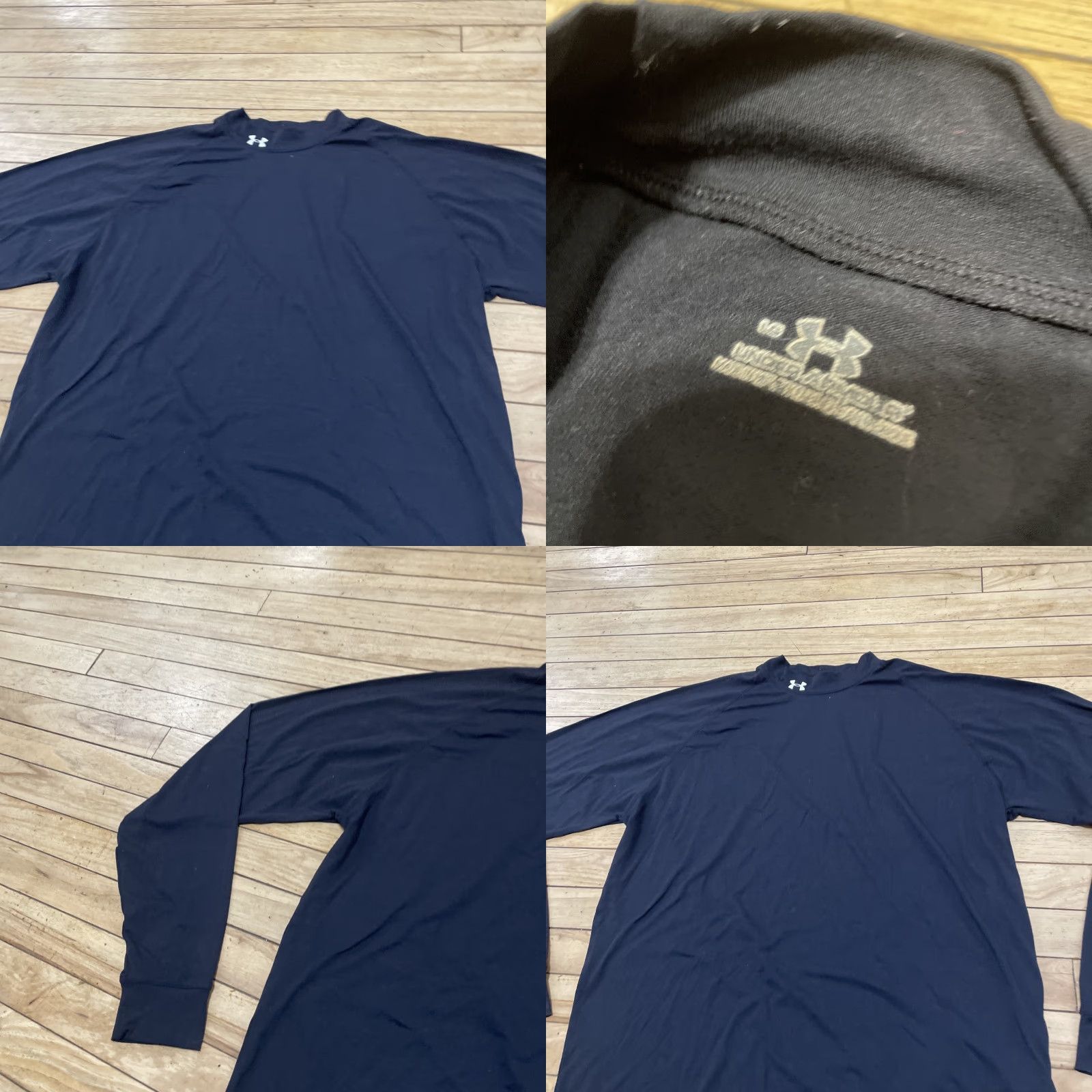 Under Armour VINTAGE Under Armour Thermal Shirt Men L Mock Neck Embroidered Logo Black Shirt Size US L / EU 52-54 / 3 - 9 Thumbnail