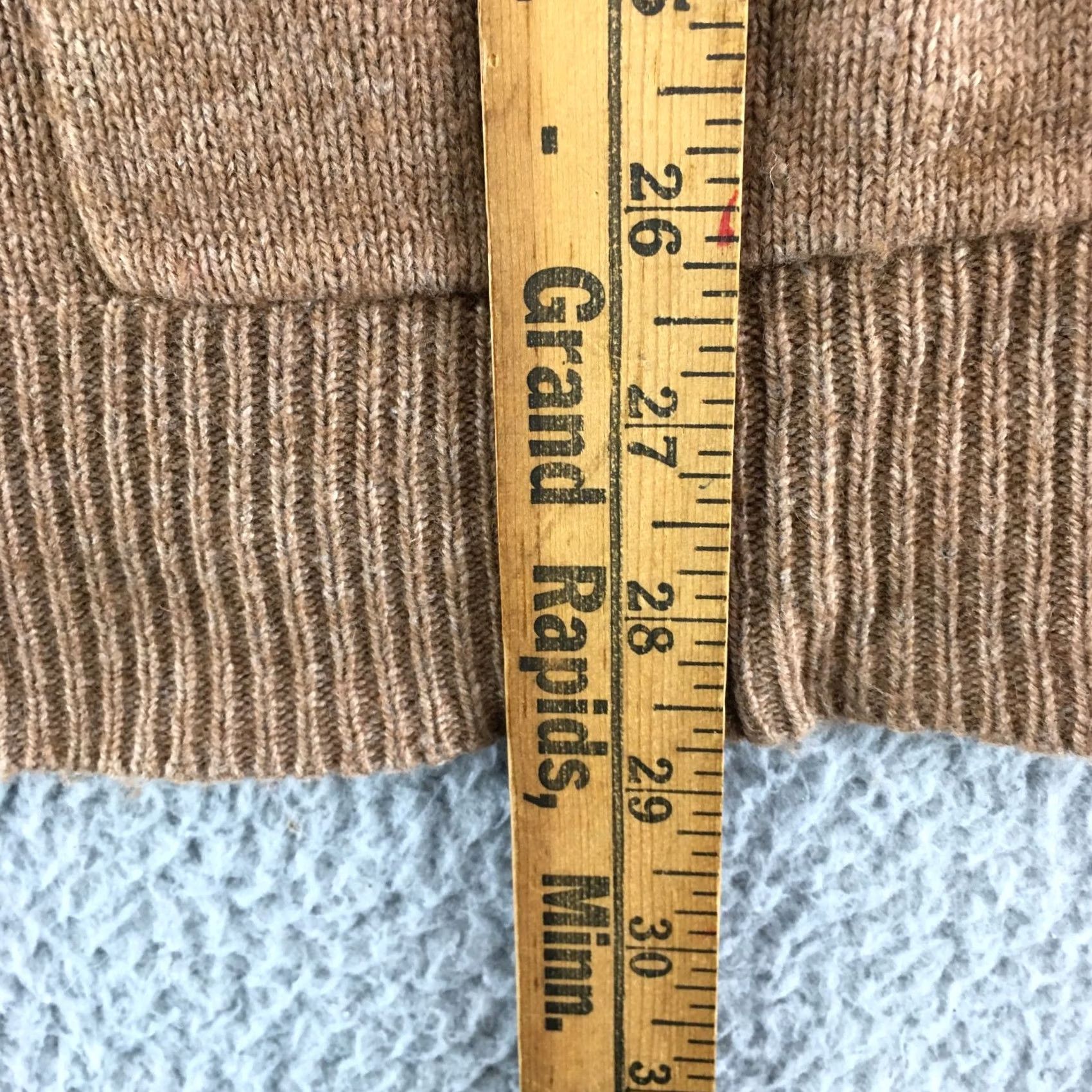 Bcbgmaxazria BCBGMAXAZRIA Pullover Sweater Womens S Brown Wool Blend Boat Neck Front Pockets Size S / US 4 / IT 40 - 5 Thumbnail