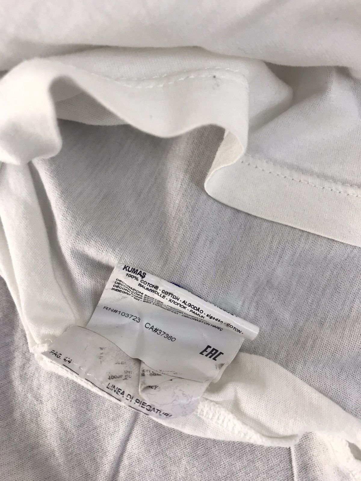 Emporio Armani Italian Brand Big Graphic Screen Printed Tee