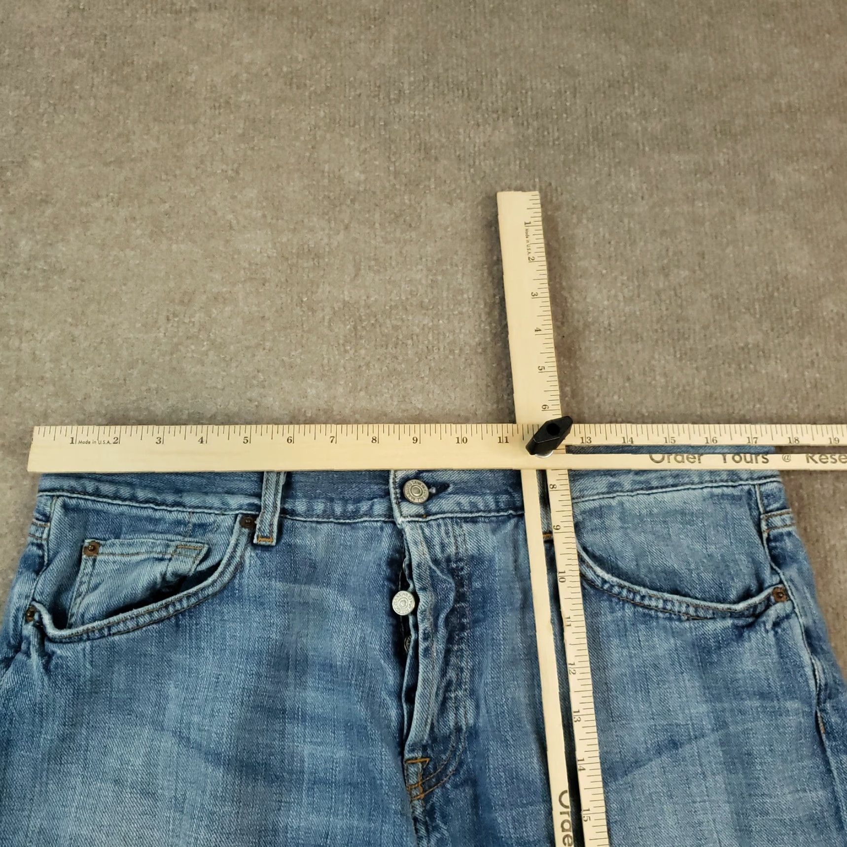 7 For All Mankind 7 For All Mankind Jeans Mens 36x29 Blue Denim Relaxed Straight Leg Shirt? Size US 36 / EU 52 - 4 Thumbnail