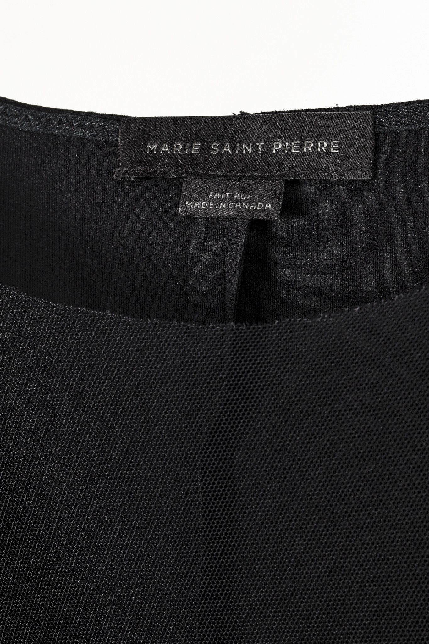 Marie Saint Pierre Marie Saint Pierre Black Mesh Sleeveless Maxi Dress Size L / US 10 / IT 46 - 4 Thumbnail
