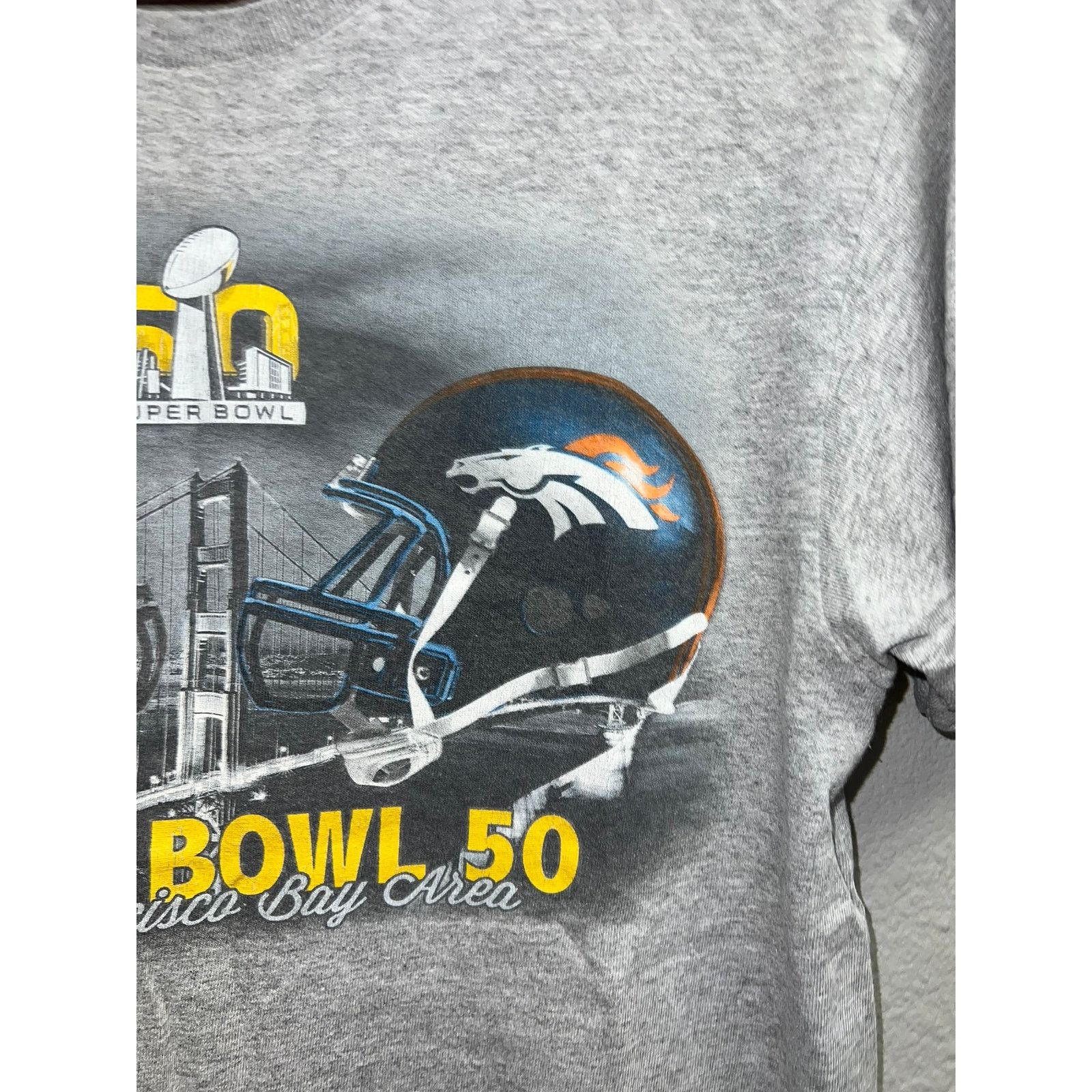 Delta Denver Broncos Superbowl Shirt Super Bowl 50 Panthers Tee M Size US M / EU 48-50 / 2 - 4 Thumbnail