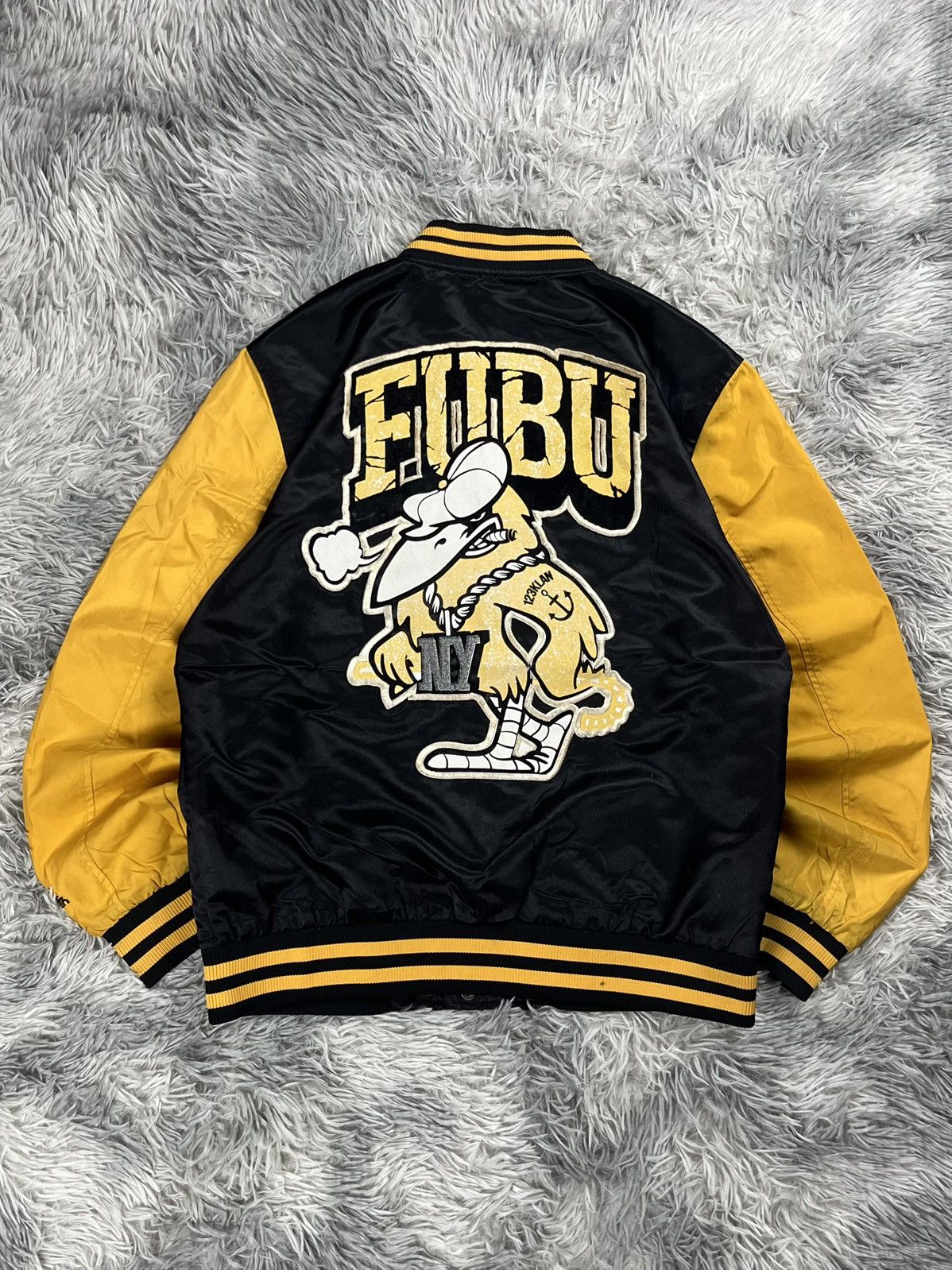 Fubu Fubu the collection x 123klan Varsity jacket yellow Size US L / EU 52-54 / 3 - 2 Thumbnail