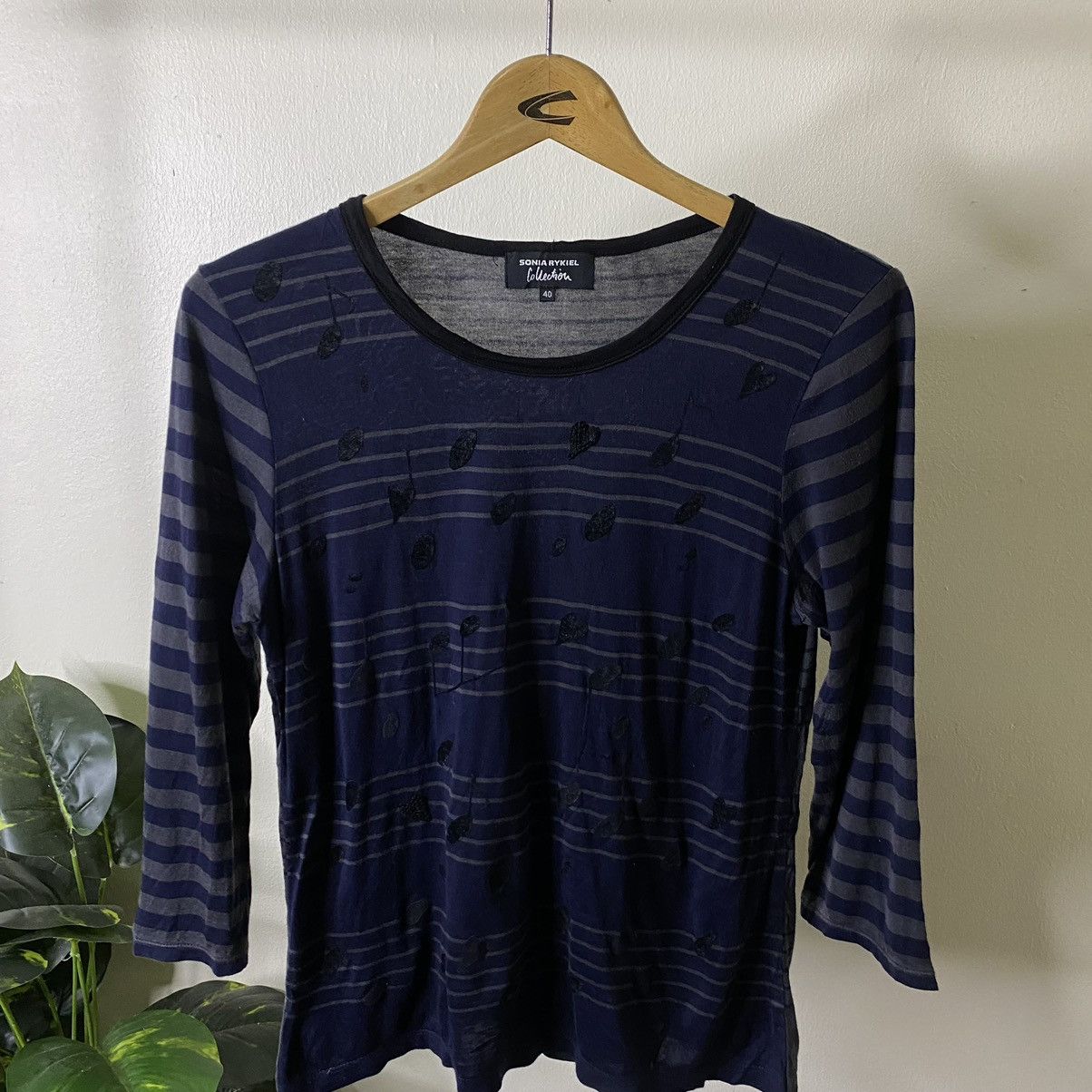 Sonia Rykiel Sonia Rykiel Collection Stripes LS Women T Shirt Size S / US 4 / IT 40 - 2 Thumbnail