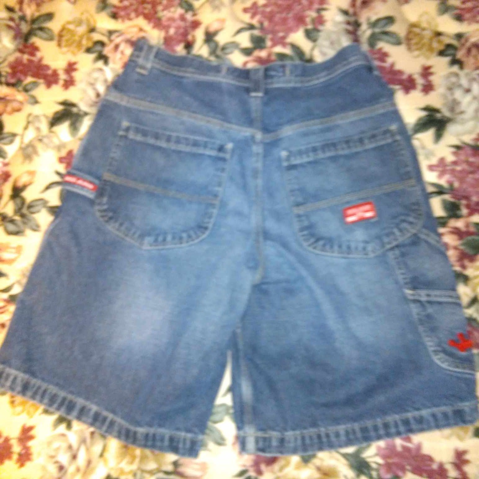 JNCO JNCO Red Crown Jean Shorts Size US 33 - 7 Thumbnail