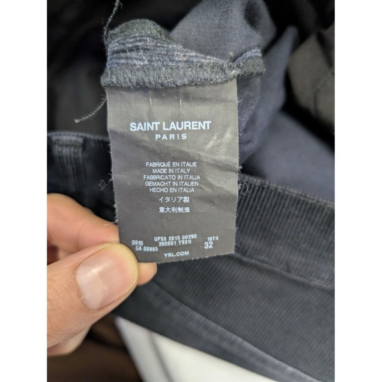 Saint Laurent Paris o1rshd1 Denim Jeans in Black Size US 32 / EU 48 - 16 Thumbnail