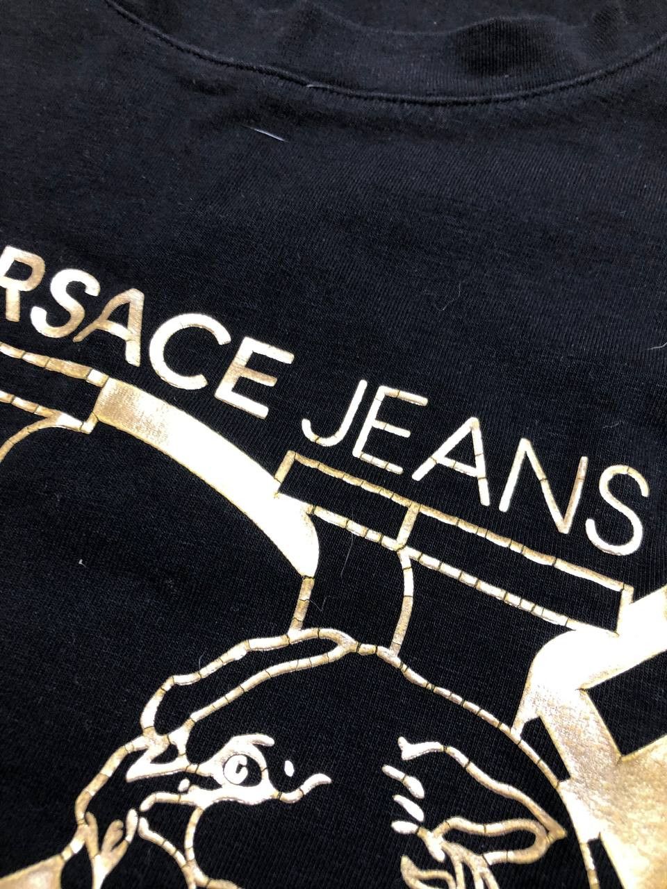 Versace Jeans Couture Luxury Versace Jeans T-shirt Big Logo Gold Rare Size US L / EU 52-54 / 3 - 10 Thumbnail