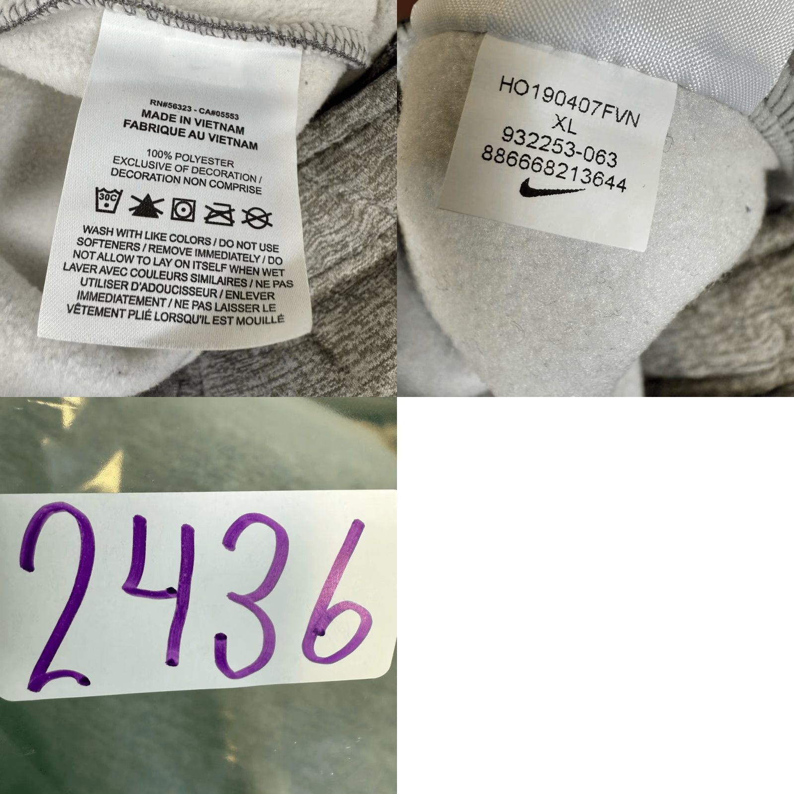 Nike VINTAGE Nike Classic Grey Ankle Sweatpants Athleisure Athletic Men XL Gray Dri Pants Mens XL Size US 36 / EU 52 - 8 Thumbnail