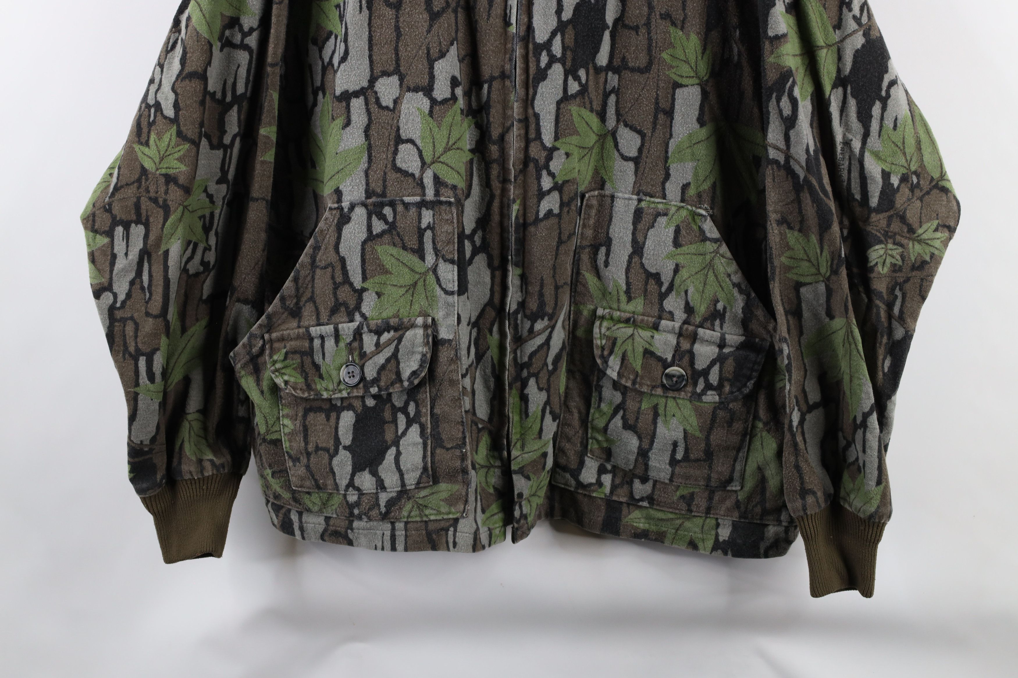 Vintage Vintage 90s Streetwear Camouflage Chamois Cloth Jacket USA Size US XXL / EU 58 / 5 - 3 Thumbnail