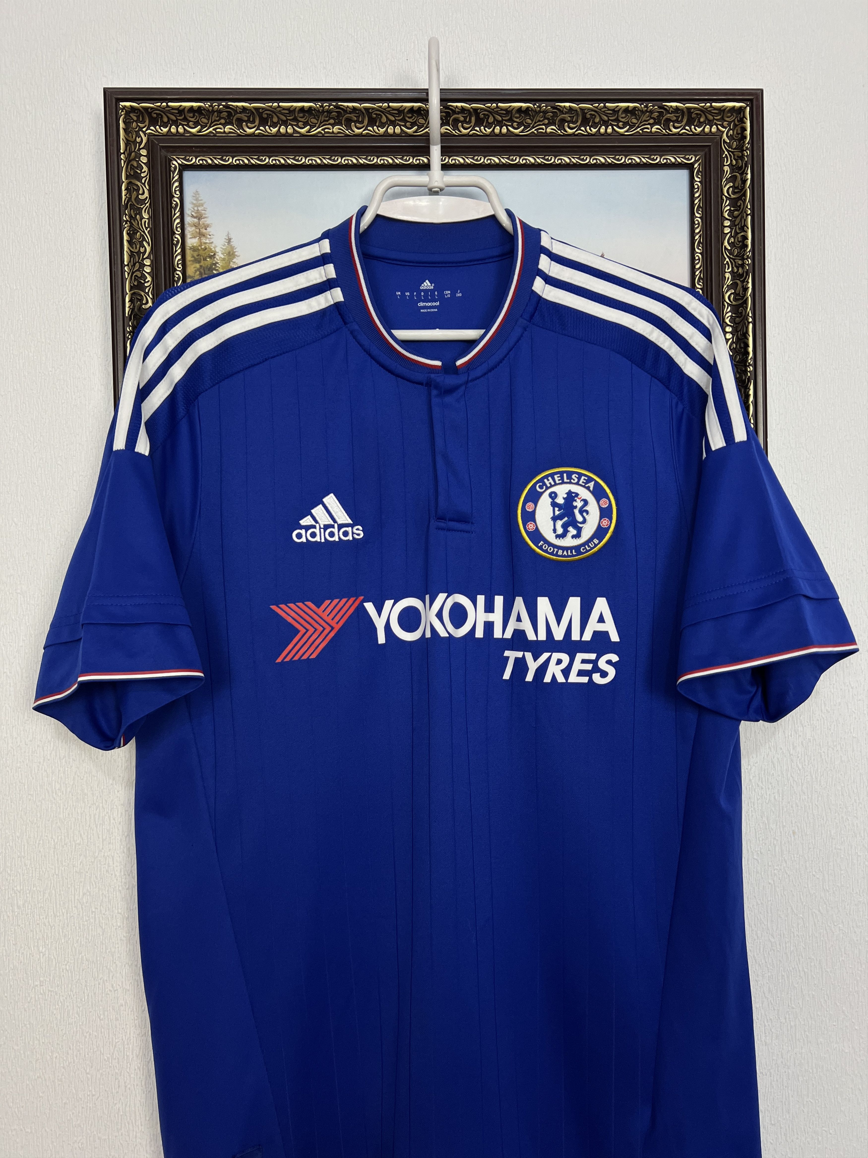 Adidas Chelsea Home football shirt 2015 Soccer Adidas Jersey Trikot Size US L / EU 52-54 / 3 - 2 Thumbnail