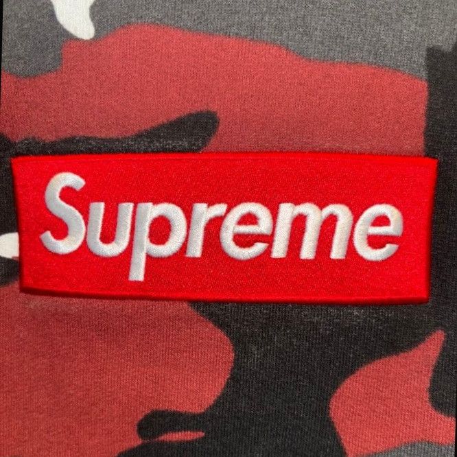 Supreme Supreme Box Logo Pullover Red Camo FW13 Size US M / EU 48-50 / 2 - 5 Thumbnail