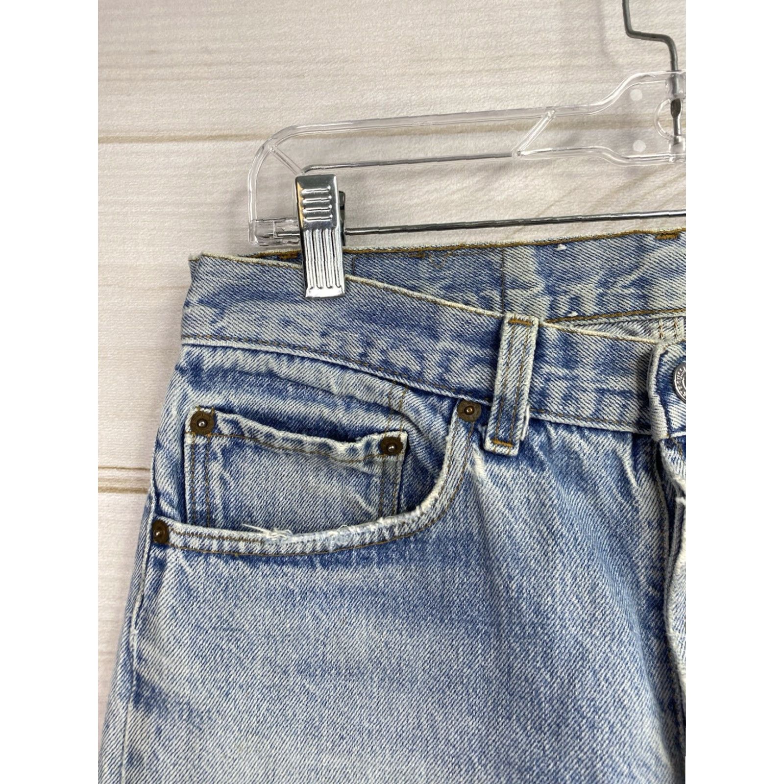 Levi's Levi's Womens 501 Jeans Jeans Boho Patch Upcycled Light Wash 30x30.5 Floral Distressing Buttons Fly Vintage 501 Button Fly Patch Relaxed Jeans 30, XL? Size 40" / US 18 - 5 Thumbnail