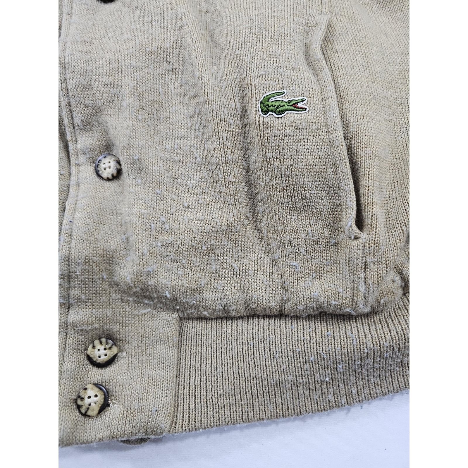 Lacoste LaCoste Reversible Jacket To Sweater Beige Sz L 1990s Size US L / EU 52-54 / 3 - 8 Thumbnail