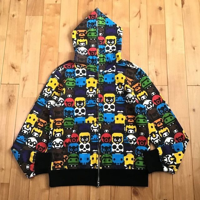 Bape Bapesta Full Zip Hoodie | Grailed