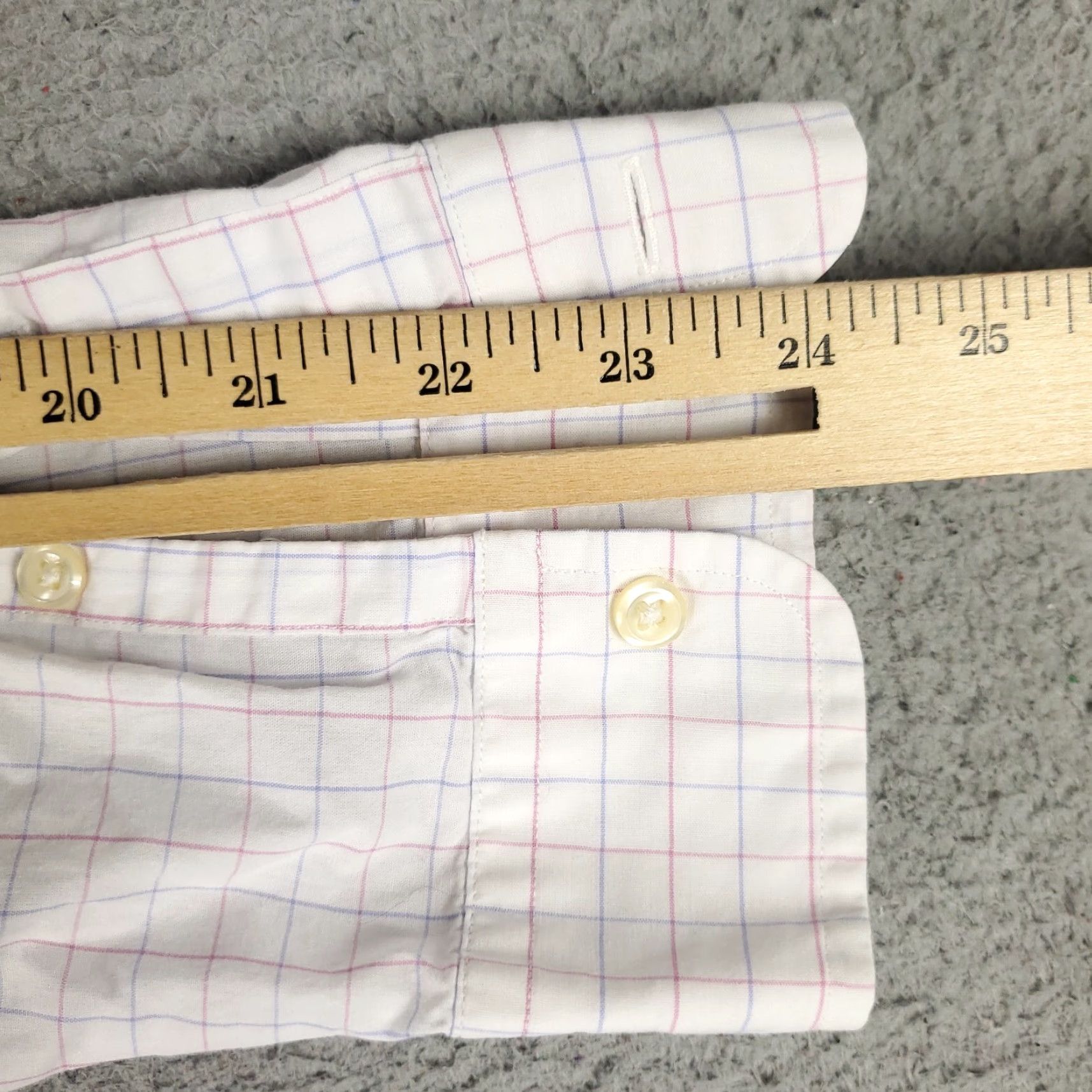 Ralph Lauren Ralph Lauren Shirt Size 16.5 White Red Blue Check Dress Button Up Long Sleeve Size 42R - 7 Thumbnail
