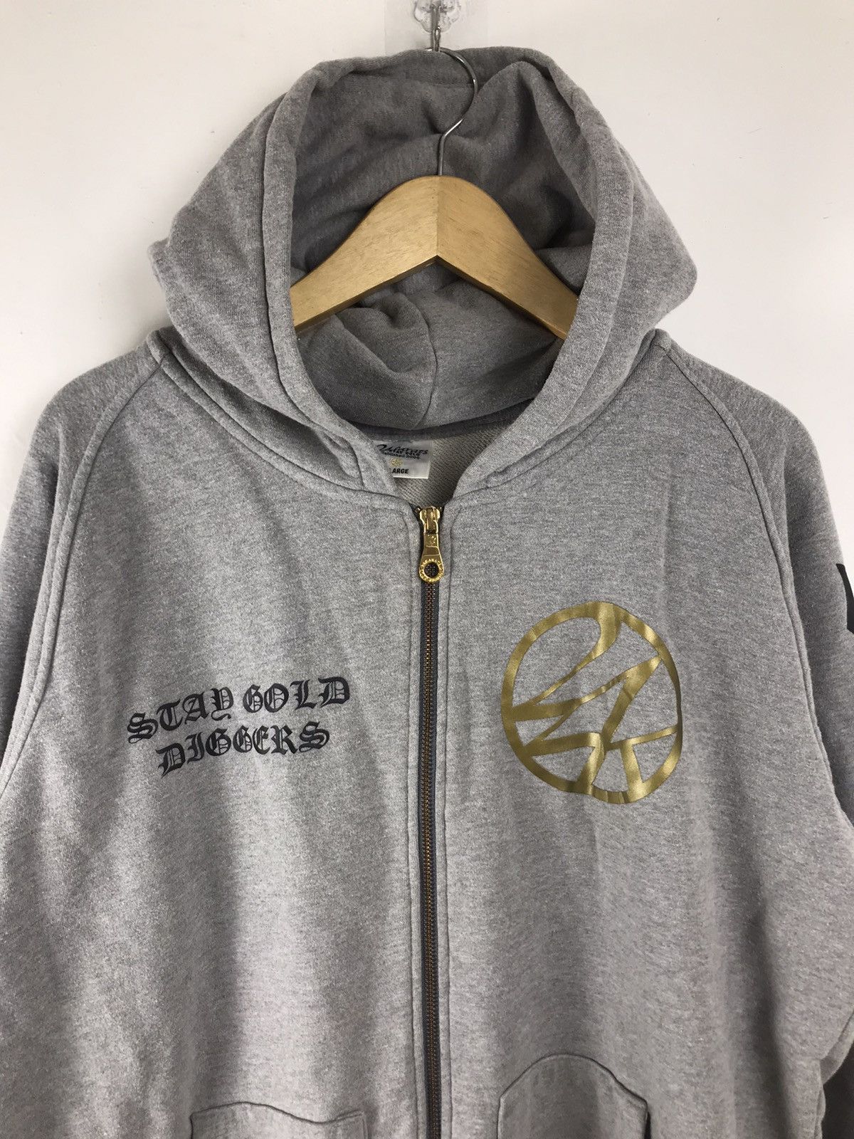 Designer × Other Gold Diggers 24 Karats Double Zipper Hoodie Size US XL / EU 56 / 4 - 3 Thumbnail