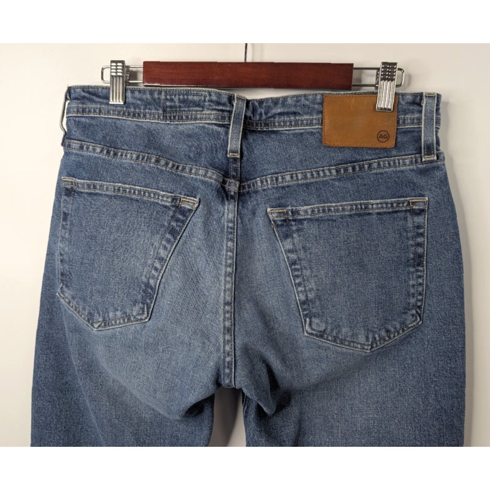 Vintage AG Adriano Goldschmied Jeans Mens 32x33 The Tellis Modern Slim Denim 360 Stretch Size US 32 / EU 48 - 6 Thumbnail