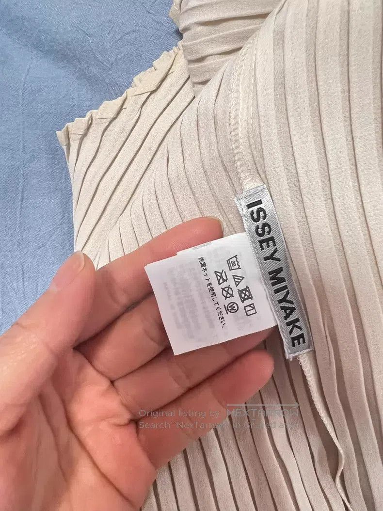Issey Miyake Issey Miyake Beige Dress Size S / US 4 / IT 40 - 4 Thumbnail