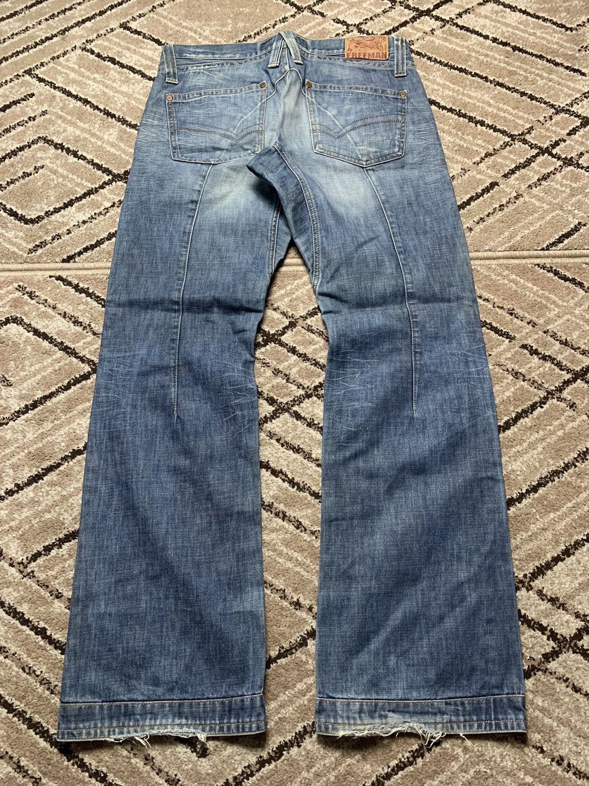 Freeman T. Porter × If Six Was Nine × Japanese Brand Vintage 90's Style Freeman T. porter Distressed Jeans Size US 34 / EU 50 - 11 Thumbnail