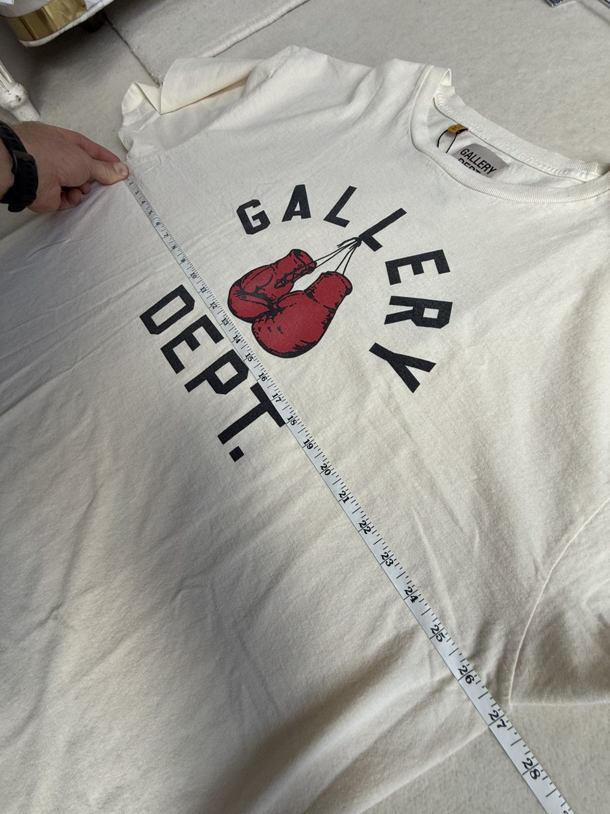 Gallery Dept. Gallery Dept boxing gloves off white t shirt XL Size US XL / EU 56 / 4 - 5 Thumbnail