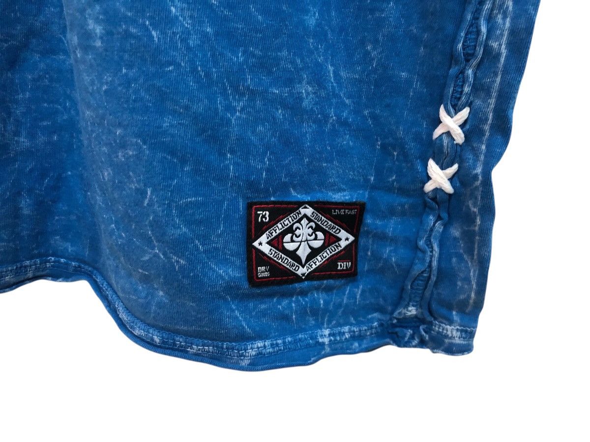 Affliction × Vintage AFFLICTION STANDARD V NECK STONE WASH RAW EDGE CROSS STITCH Size US M / EU 48-50 / 2 - 7 Thumbnail