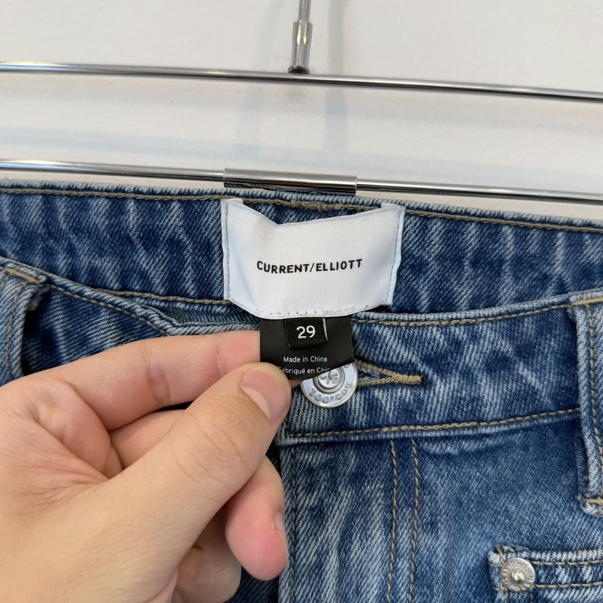 Current/Elliot Current/Elliot “The Cropped Boot” Faded Bootcut Flare Jeans Size US 29 - 6 Thumbnail