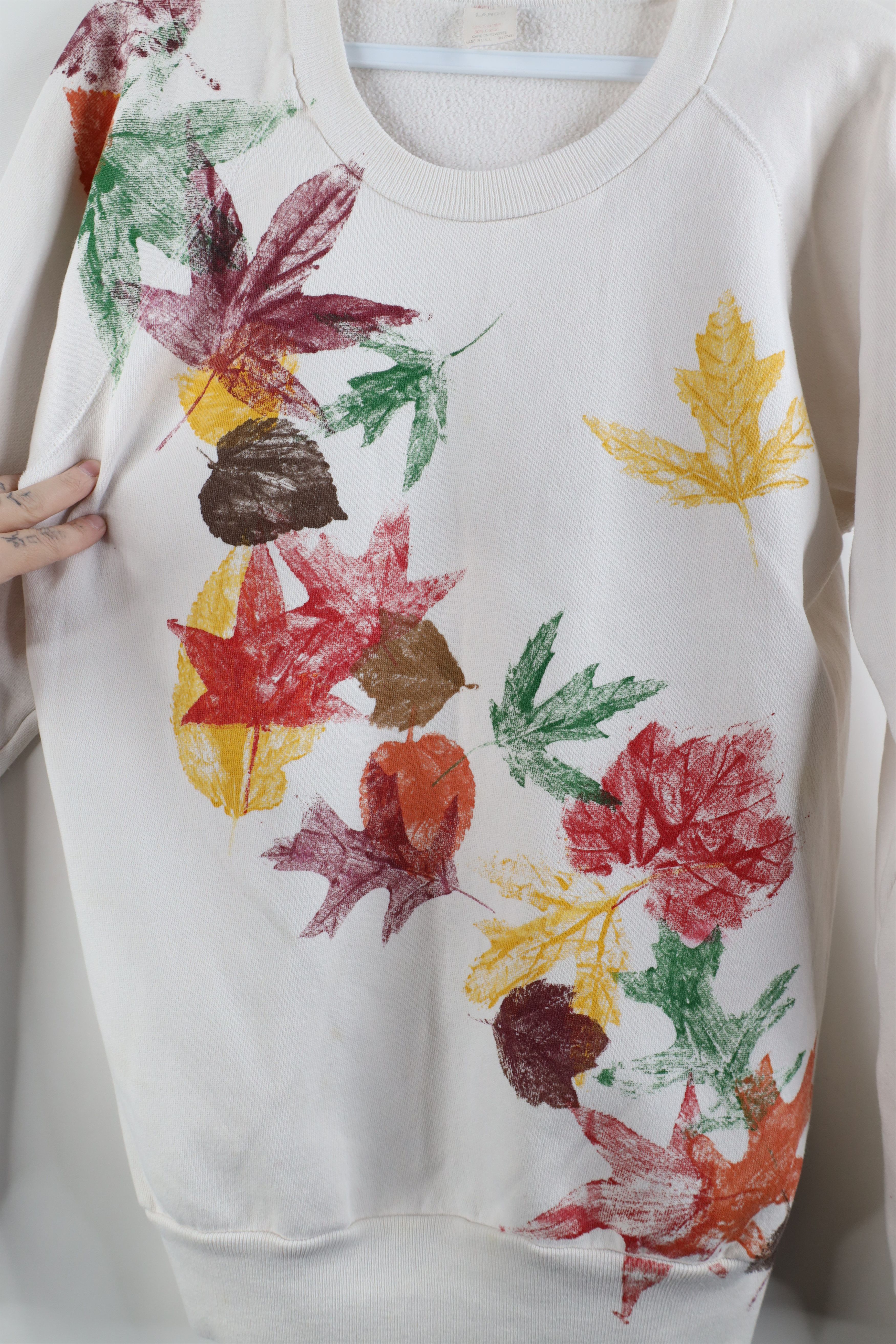 Vintage Vintage 70s 80s Streetwear Nature Leaf Sweatshirt USA Size L / US 10 / IT 46 - 6 Thumbnail