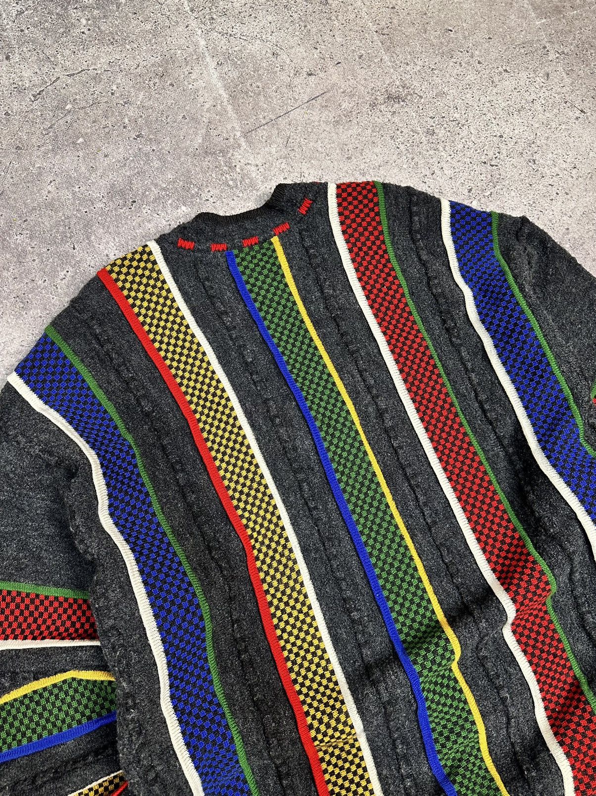 Coogi Corlo Colucci multicolor coogi style sweater 3D HandMade GOA Size US L / EU 52-54 / 3 - 11 Thumbnail