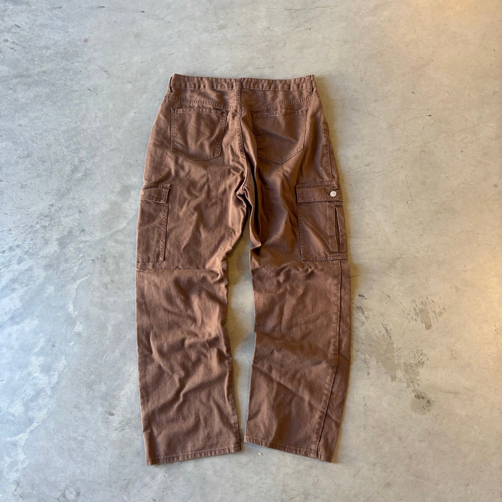 Vintage Vintage Brown Earthtone Baggy Utility Cargo Pants Size US 28 / EU 44 - 5 Thumbnail