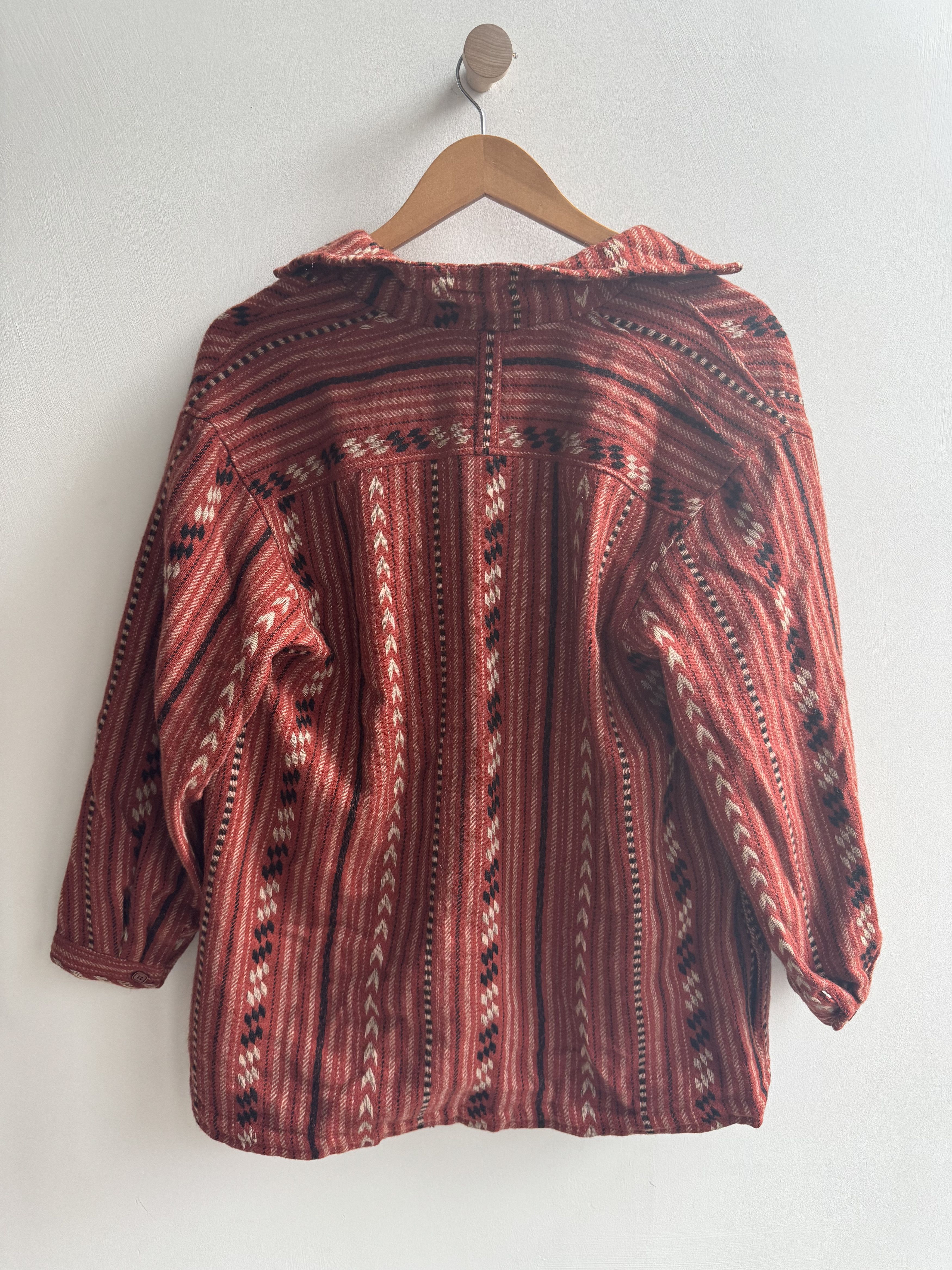 Other Red Vertically Striped Pink Lining Blazer Size M / US 6-8 / IT 42-44 - 2 Thumbnail