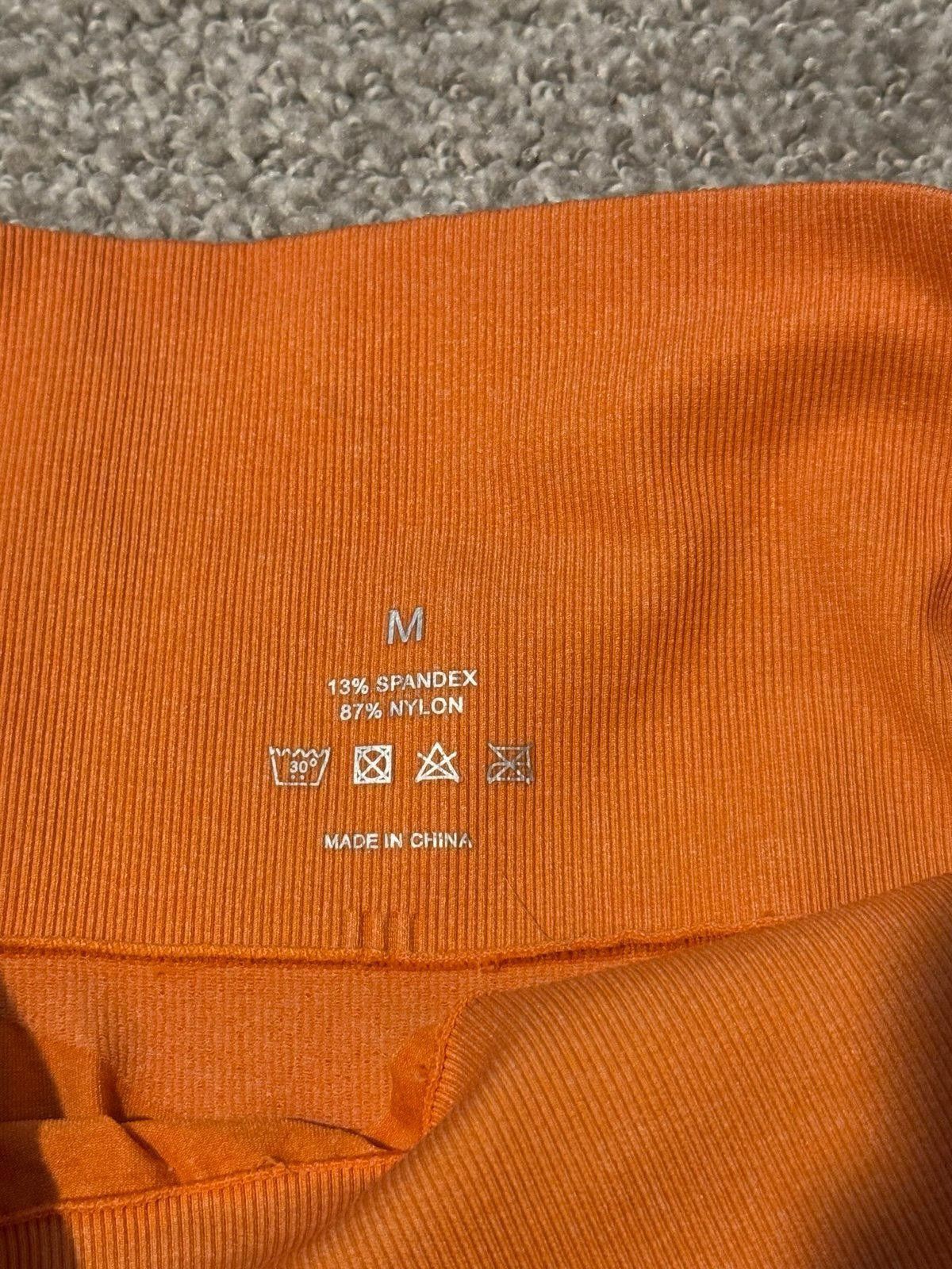 Designer NVGTN Burnt Orange Curve Seamless Leggings women’s size M Size 32" / US 10 / IT 46 - 6 Thumbnail