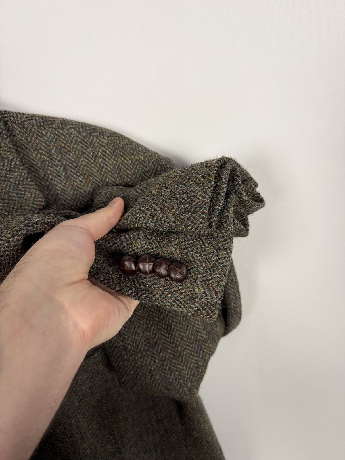 Harris Tweed Harris Tweed x Gurteen Menswear Wool Blazer Vintage Size 42R Size 42R - 6 Thumbnail