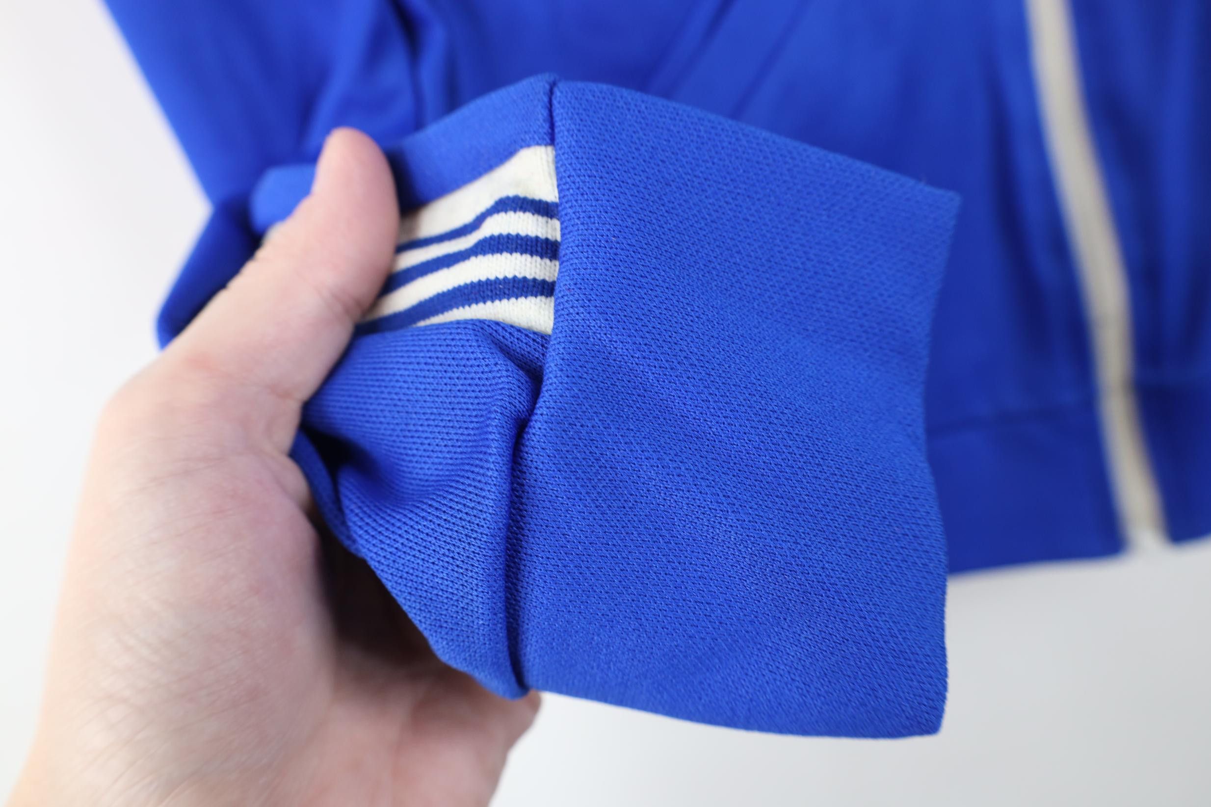 Vintage Vintage 70s Knit Warm Up Soccer Tennis Jacket Royal Blue USA Size S / US 4 / IT 40 - 10 Thumbnail