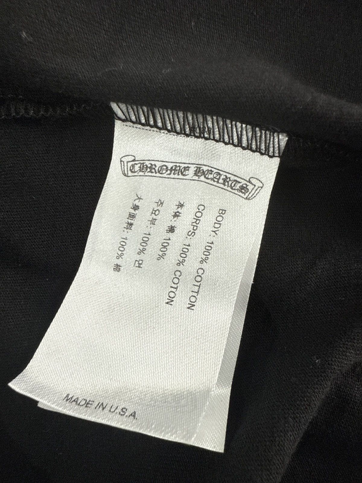Chrome Hearts CHROME HEARTS POCKET CREW LONG SLEEVE T SHIRT BLACK PINK Size US L / EU 52-54 / 3 - 9 Thumbnail