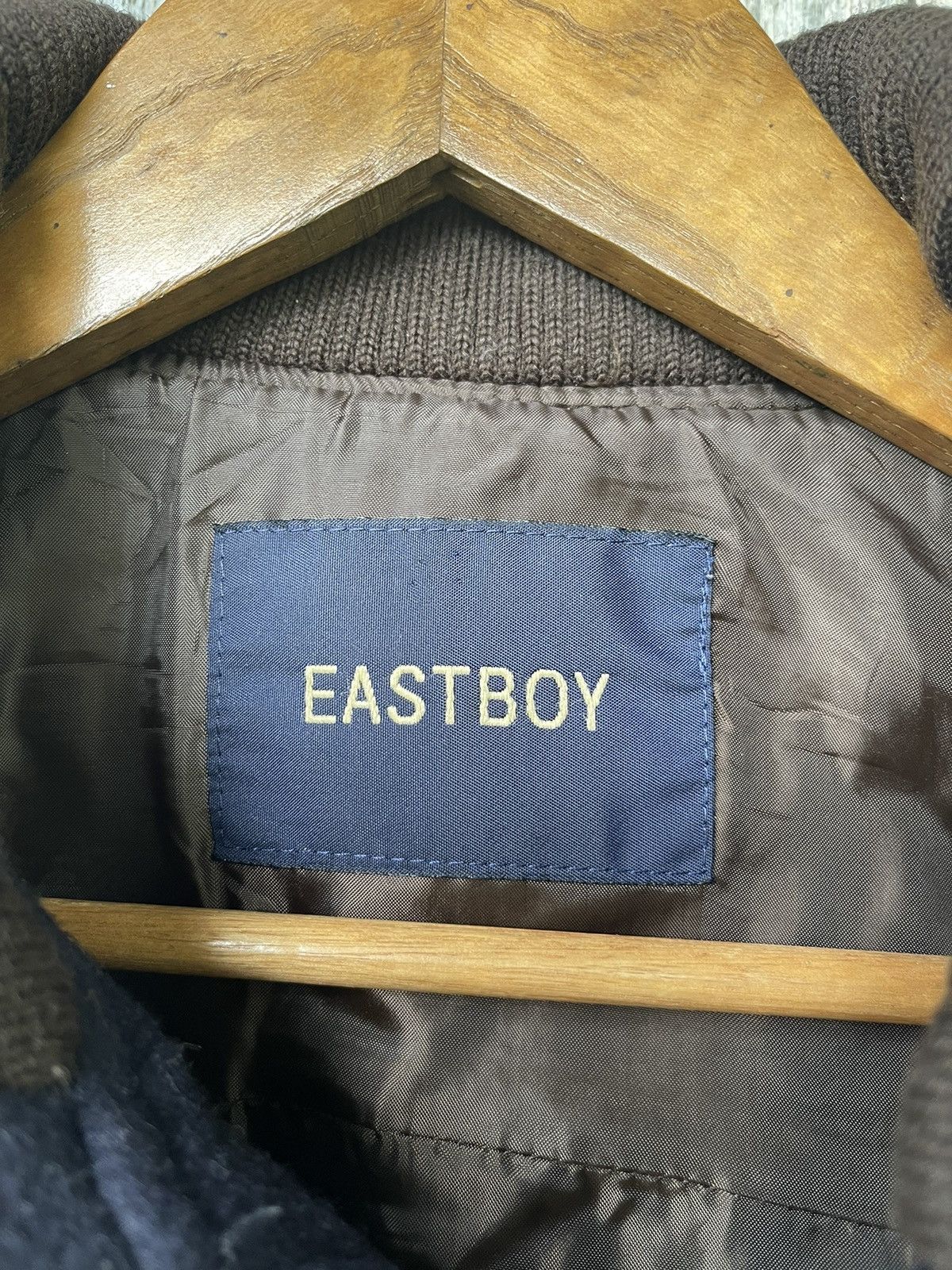 Designer Eastboy Wool Blend Coat with Ribbed Collar Japanese Vintage Size US M / EU 48-50 / 2 - 16 Thumbnail