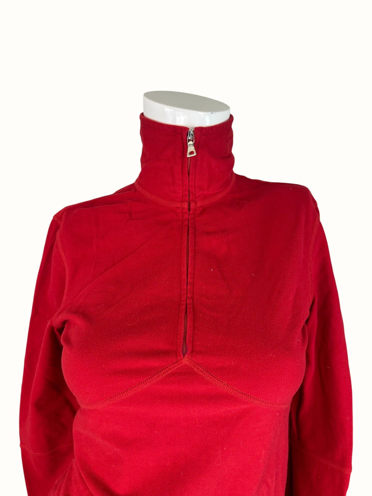 Prada Prada Red Quarter Zip Pullover Size US S / EU 44-46 / 1 - 5 Thumbnail