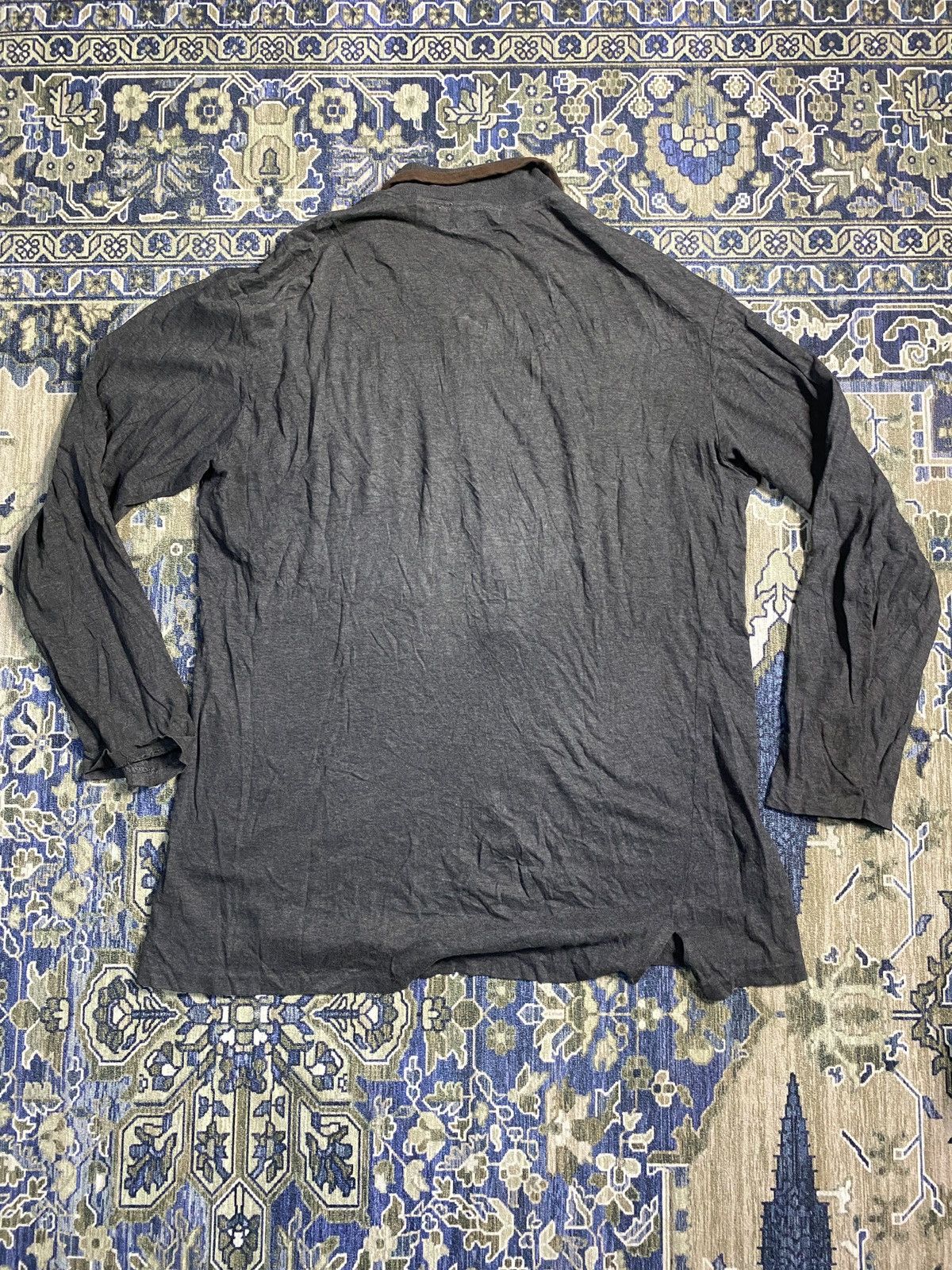 Yohji Yamamoto Yohji Yamamoto Long Sleeve Collar Shirt Size US M / EU 48-50 / 2 - 2 Thumbnail