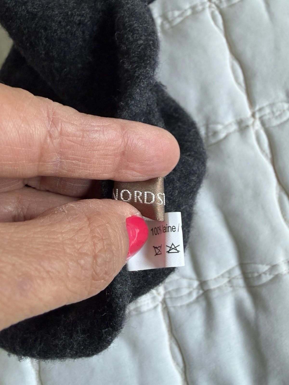 Nordstrom Nordstrom 100% Wool / laine beret solid black Size ONE SIZE - 3 Thumbnail