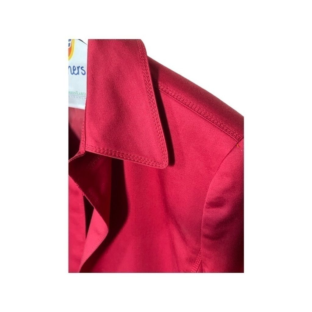 Anne Klein Anne KLEIN Red Jacket w/ Gold Ring Belt Accent. Size M / US 6-8 / IT 42-44 - 8 Thumbnail