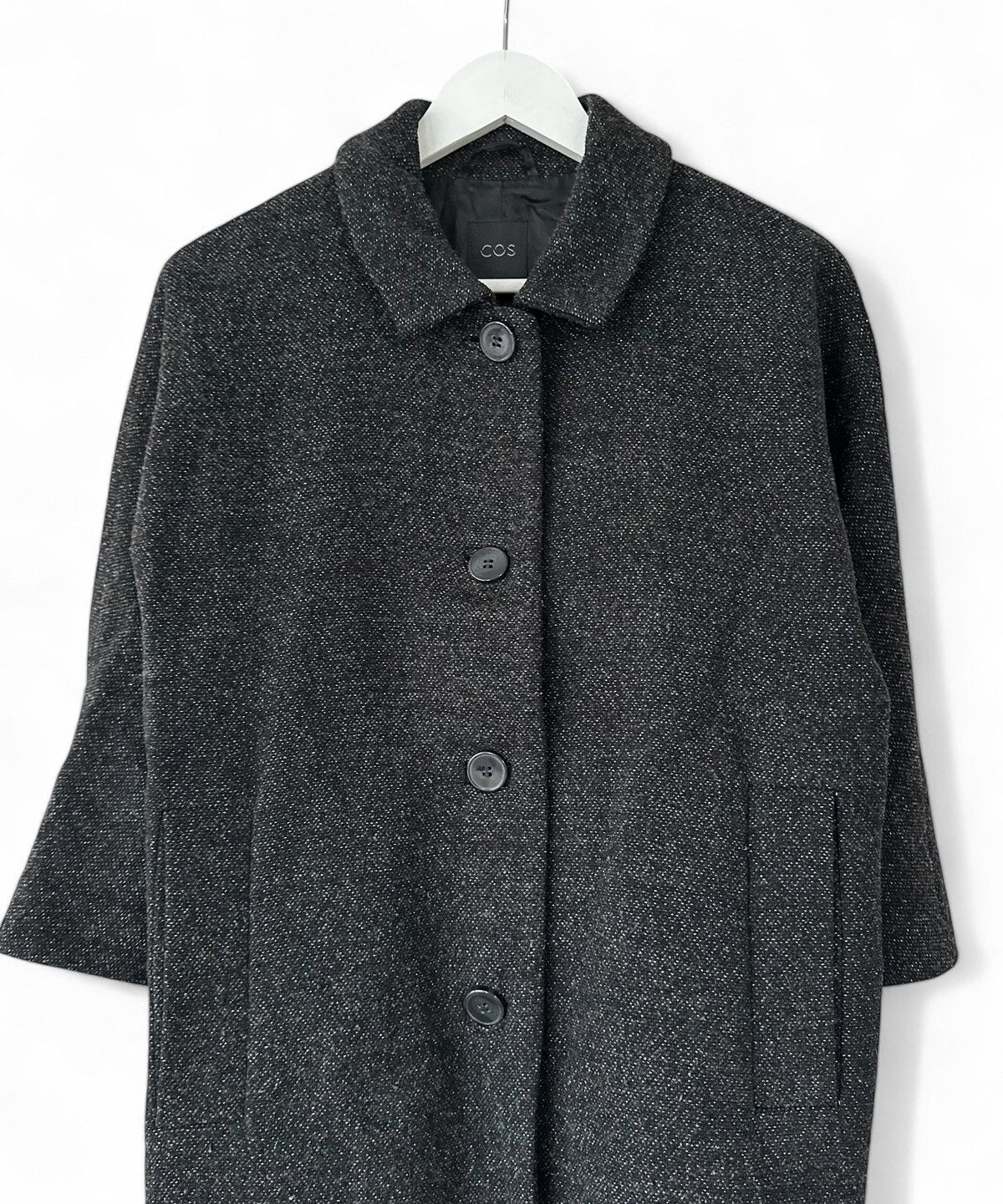 Cos COS wool classic coat overcoat jacket women's Size 36 Size XS / US 0-2 / IT 36-38 - 3 Thumbnail