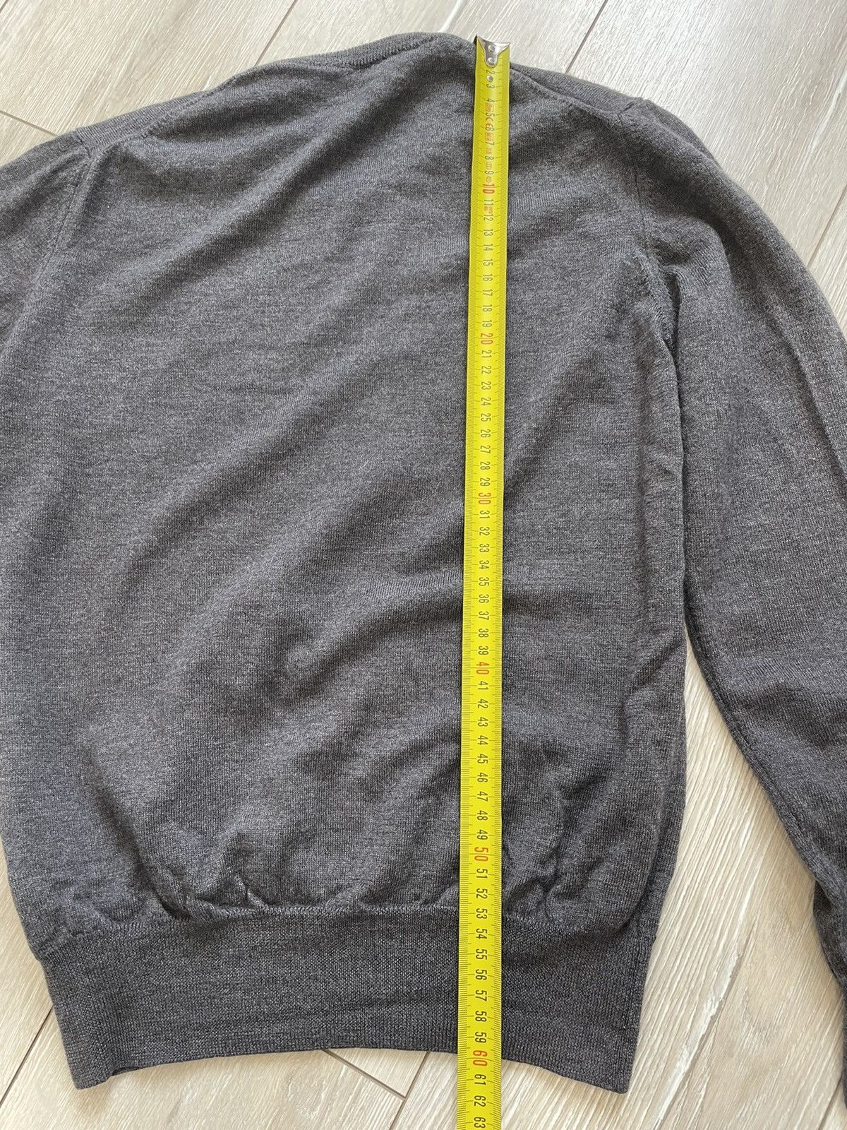 Versace Mens VERSACE COLLECTION Sweater Pullover Wool Gray Size US M / EU 48-50 / 2 - 11 Thumbnail